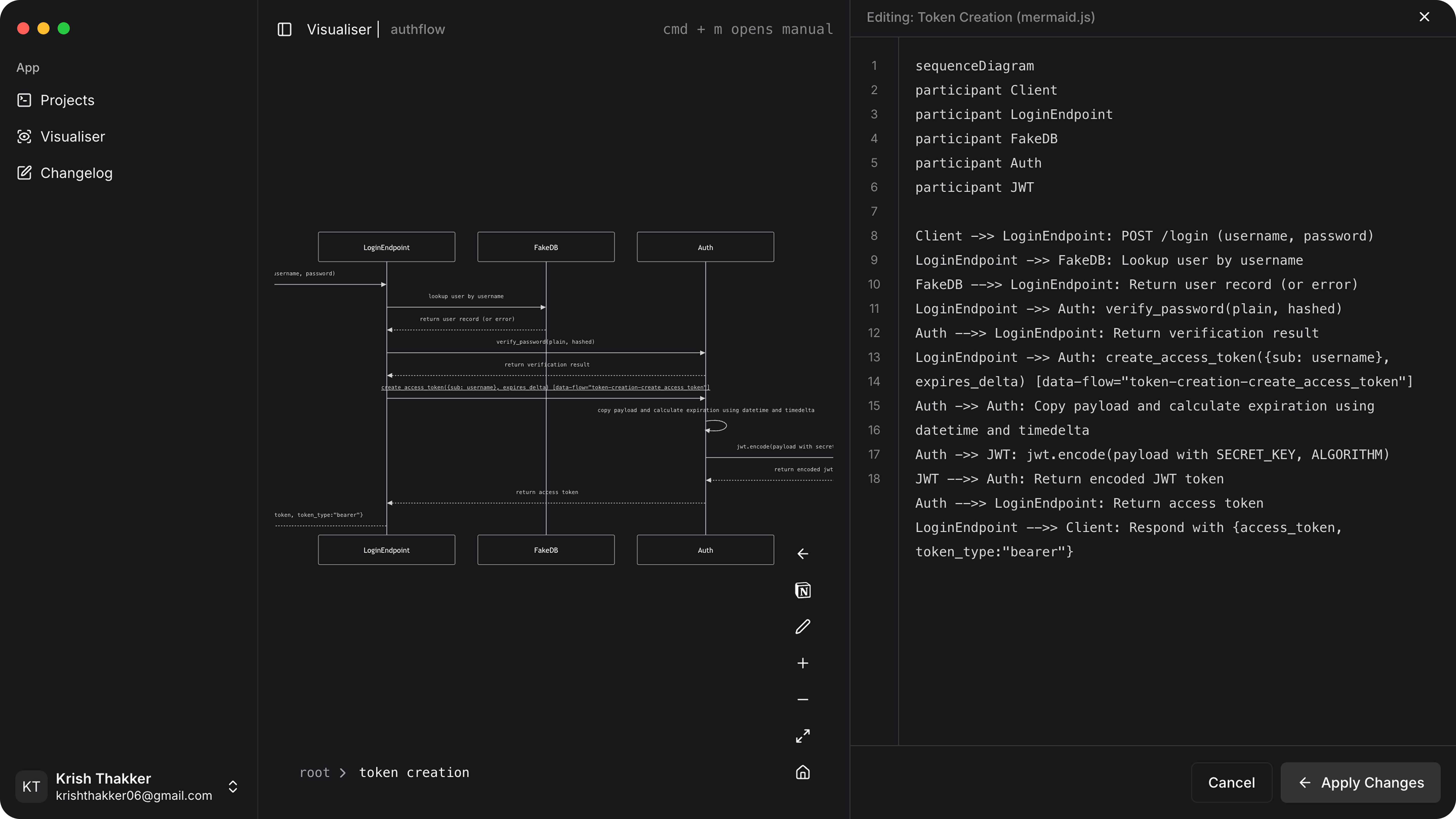Code Visualization Interface